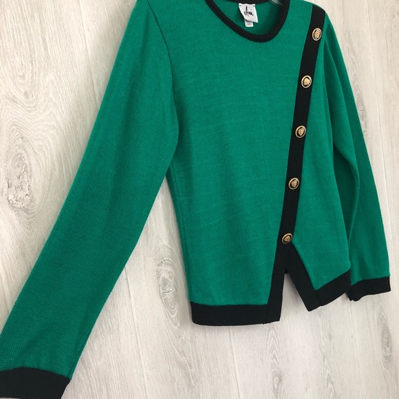 Ami Vintage Green & Black Sweater - Picture 4 of 8